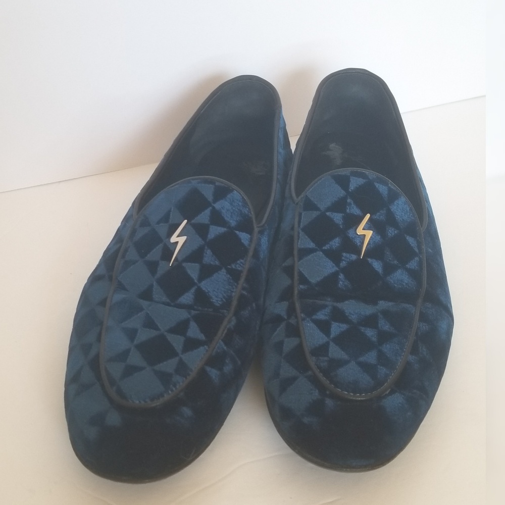 SOLD Giuseppe Zanotti Suit Patterned Velvet Loafer